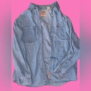 Levi’s red tab collared denim shirt